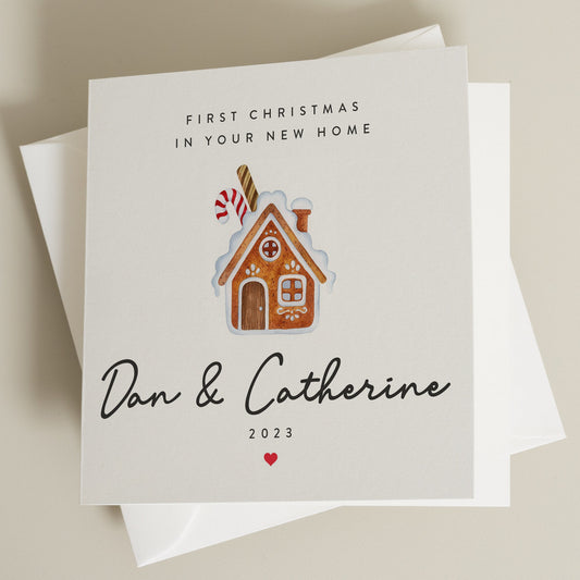 First Christmas In Your New Home Card, New Home Christmas Card, Personalised 1st Christmas New Home Card, New House Card for Couple  CC651