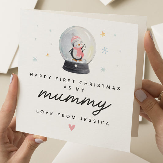 First Christmas As My Mummy, Mummy&#39;s 1st Christmas Card From Baby, Mum First Christmas, Cute Newborn Christmas Card For New Mum, Xmas Gift