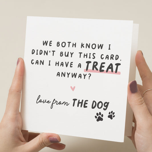 Happy Birthday Card From the Dog, Pet Birthday Card, Fun Birthday Card From Dog, Dog Parent Gift, Funny Card From The Dog, Pet Lover Card