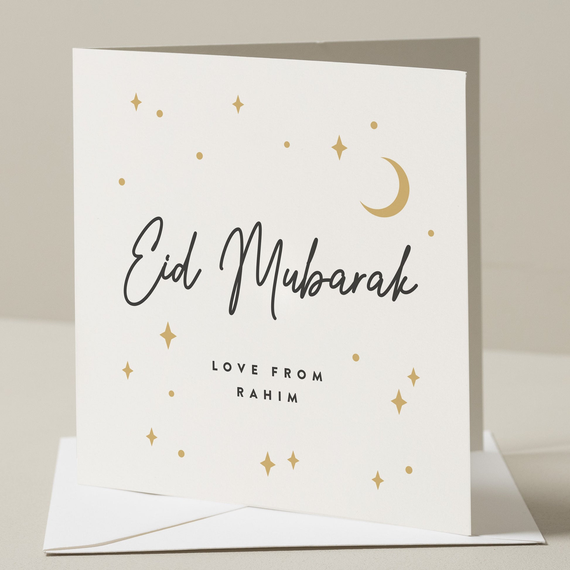 Eid Card, Gold Foil Eid Mubarak Card, Eid Mubarak Card, Eid Greeting Cards, Happy Eid Card, Eid Mubarak Greeting Cards, Happy Eid Card