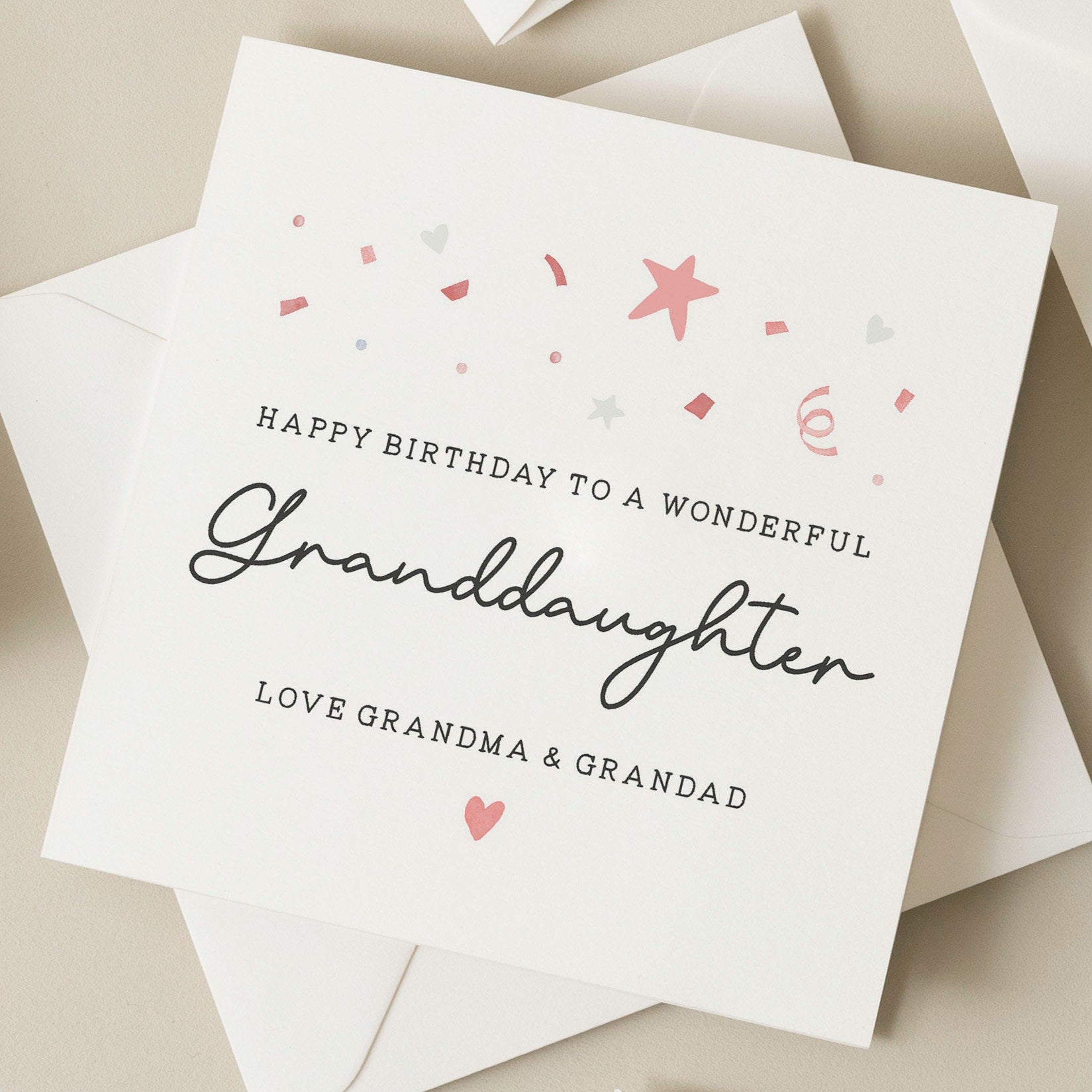 Granddaughter Birthday Gift, Personalised Granddaughter Birthday Card, Cute Birthday Card For Granddaughter, Granddaughter Card, For Her