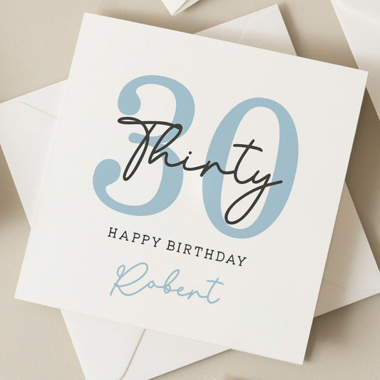 30th Birthday Card For Him, 30th Birthday Card For Uncle, Personalised 30th Birthday Card, For Daddy, 30th Birthday Gift For Him, Thirtieth