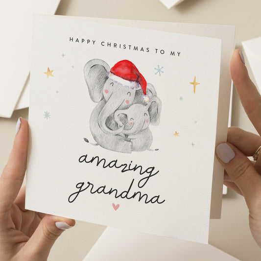 Christmas Card For Grandma, Nan Christmas Card, Nanny Christmas Card, To My Nanna This Christmas, From Grandchild, Amazing Nanna, Gift, Xmas