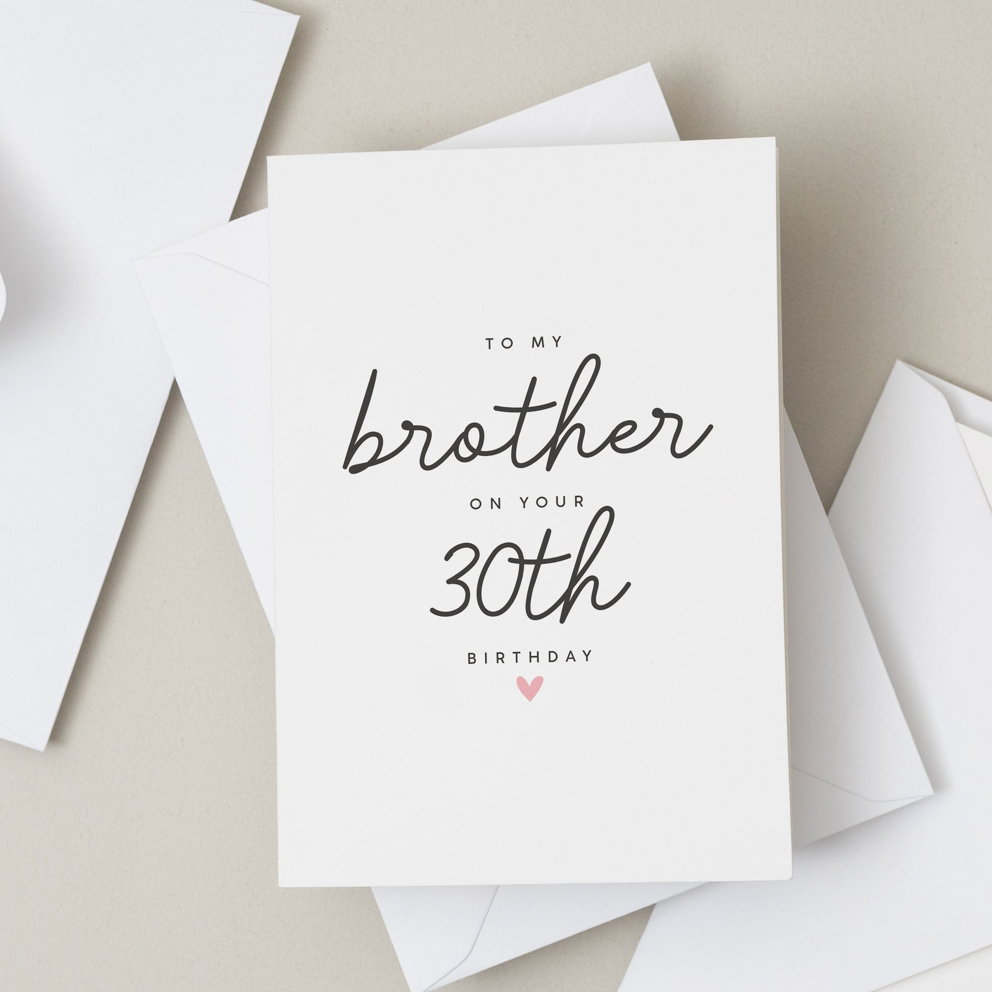 30th Birthday Card For Brother, Brother Birthday Card, Thirtieth Birthday Card, 30th Birthday Milestone, Sibling Birthday Card For Him