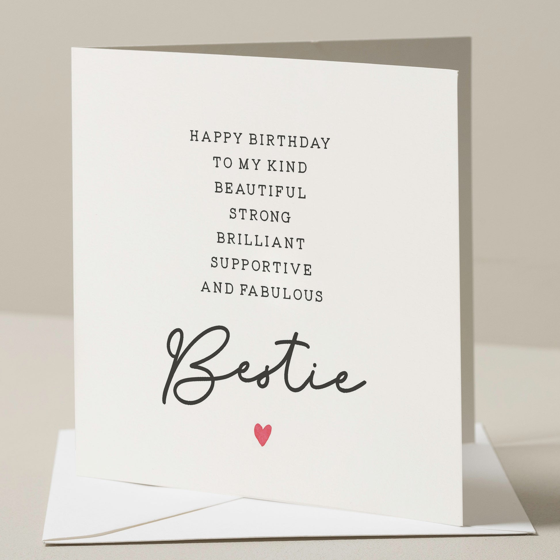 Bestie Birthday Card, Poem Card For Best Friend Birthday, Gift For Bestie, Birthday Card For Bestie, Best Friend Poem Birthday Card