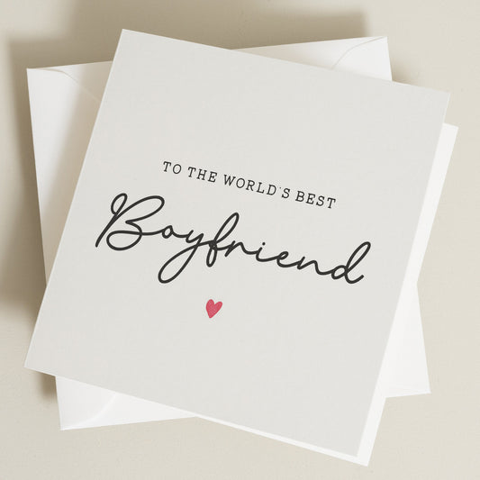 Birthday Card For Boyfriend, Partner Birthday Card, Best Boyfriend Card, Boyfriend Birthday Card, Romantic Card For Boyfriend