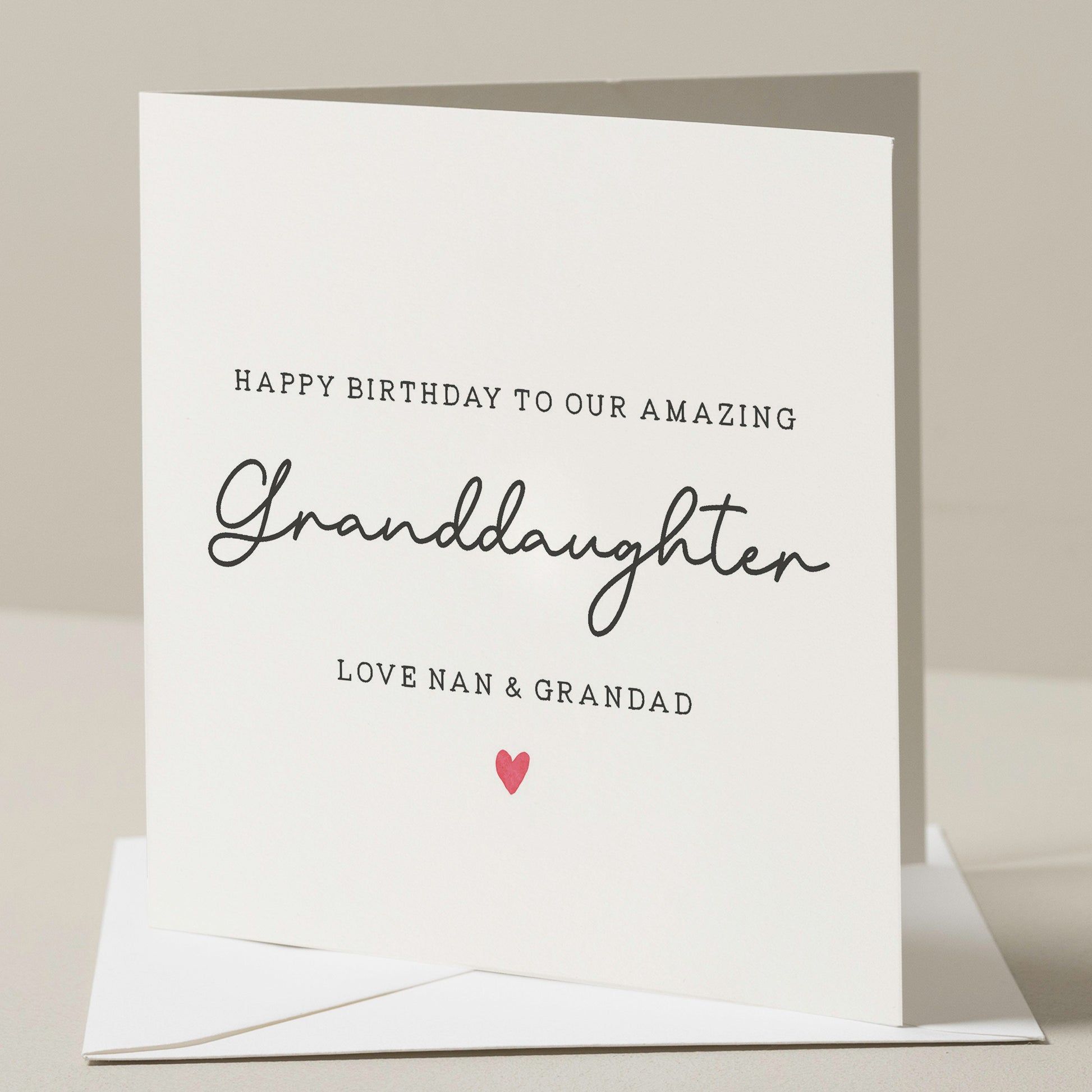 Personalised Granddaughter Birthday Card, Cute Birthday Card For Granddaughter, Granddaughter Birthday Gift, Granddaughter Card, For Her