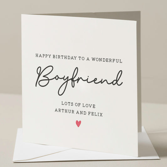 Cute Birthday Card For Him, Personalised Boyfriend Birthday Card, Birthday Gift For Boyfriend, Birthday Card For Boyfriend, Card For Him