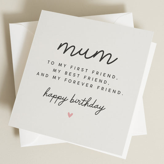 Mum Birthday Card, Wonderful Mum Card for Her, Special Mummy Birthday Card, From Daughter Mummy, Mother and Best Friend