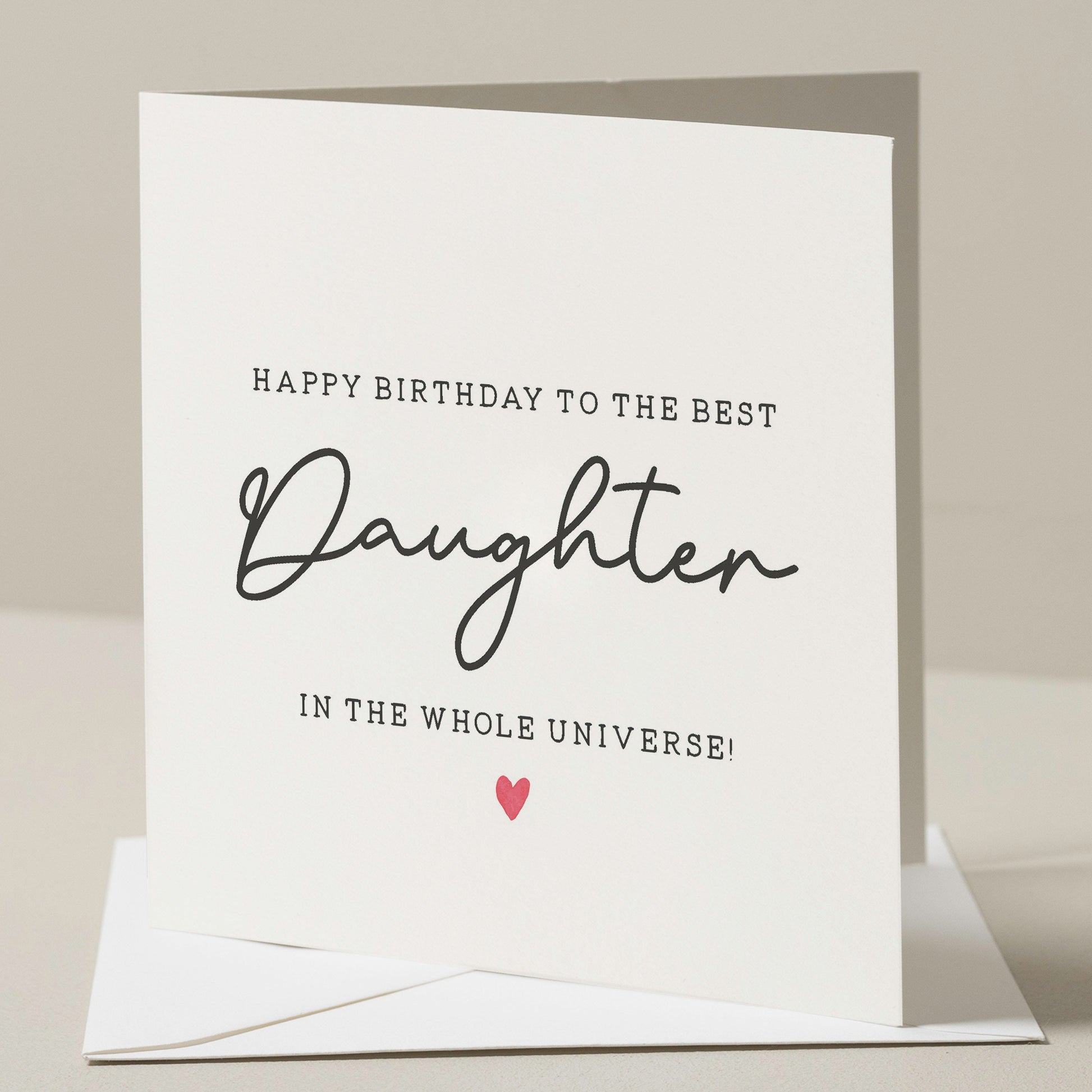 Daughter Birthday Card, Birthday Gift To Daughter, The Best Daughter Birthday Card, Girl Birthday Gift, Birthday Girl Card For Her