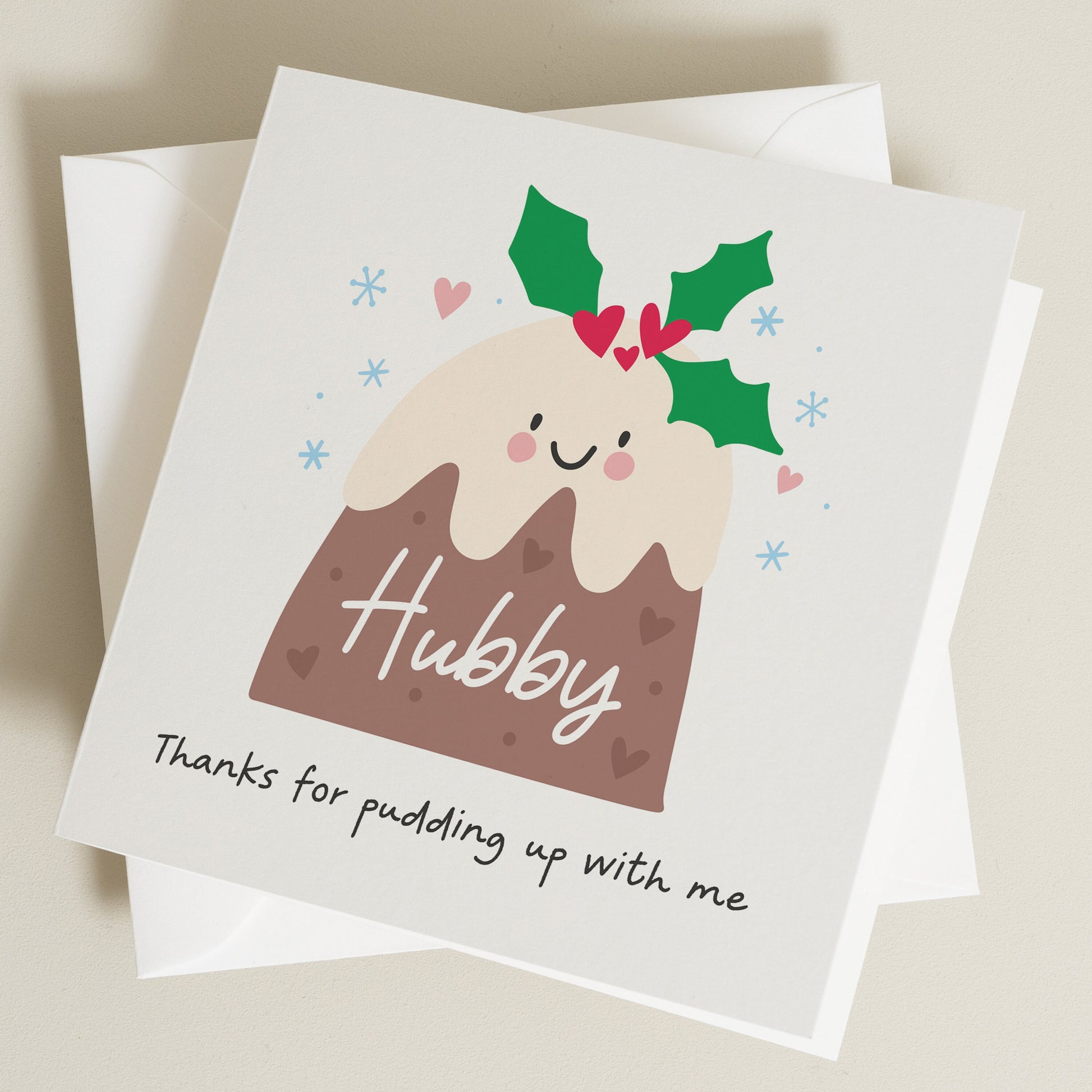 Husband Christmas Card, Personalised Christmas Card, To My Husband on Christmas, Romantic Hubby Christmas Card, Christmas Card For Him