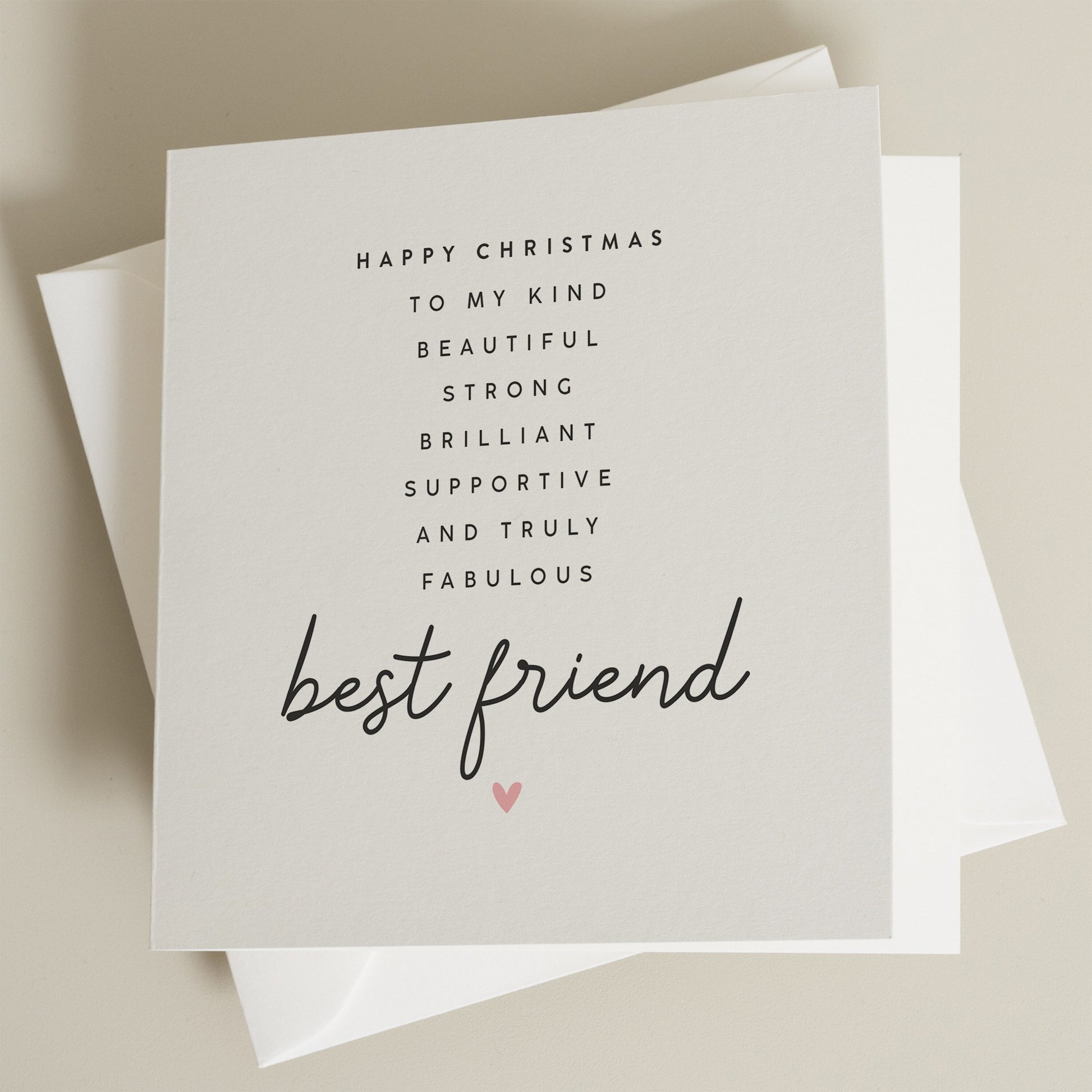 Christmas Card to My Bestie, Best Friend Christmas Card, Gift For Best Friend Christmas, Woman Friend Christmas Card, Xmas Gift