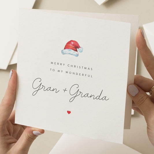 Special Gran And Grandad Christmas Card, Grandparents Christmas Card, Christmas Card Nan And Grandad, Grandparents Xmas Card, Family, Gift