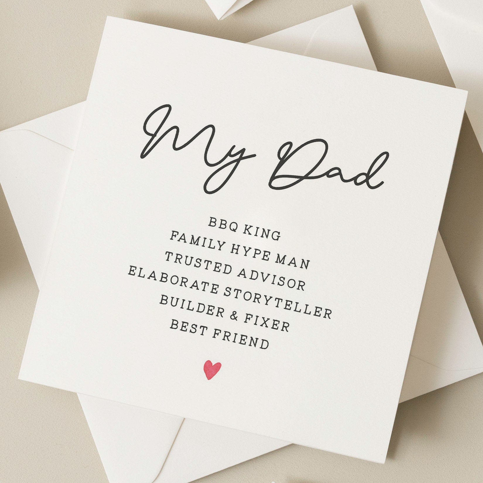 Fathers Day Card From Daughter, Dad Definition Card, Son Fathers Day Gift, Cute Fathers Day Card For Him, Meaning Of Dad