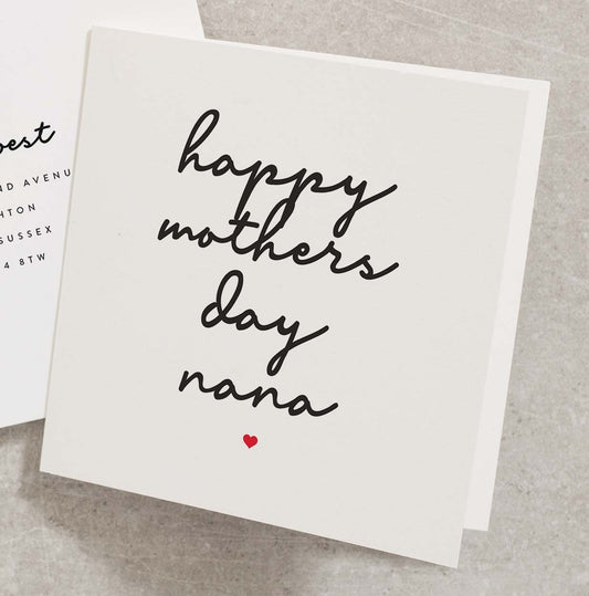 Happy Mothers Day Nana Card, Nana Mothers Day Card, Happy Mothers Day Card For Nanny, Nan Mothers Day Card, Mothers Day Card For Nan MD055