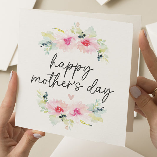 Mothers Day Card, Happy Mothers Day, Card For Mothers Day, Mothers Day Gift, Cute Floral Mothers Day Card, Flower Mothers Day Card