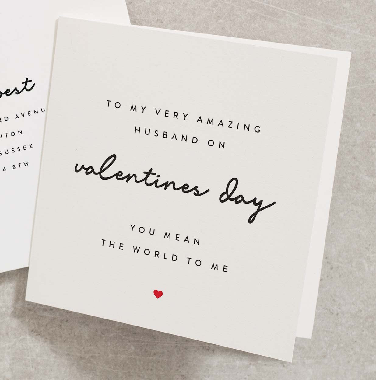 Valentines Day Card For Husband, Husband Valentines Day Card, Happy Valentines Day Card For Husband, Cute Husband Valentines Day Card VC173