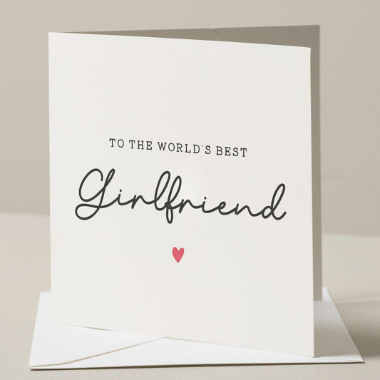 Birthday Card For Girlfriend, Partner Birthday Card, Romantic Card For Girlfriend, Best Girlfriend Card, Girlfriend Birthday Card