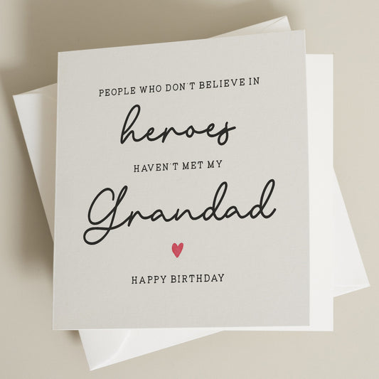 Hero Grandad Birthday Card, Happy Birthday Grandad Card, Pops Birthday Card, Birthday Card For Grandpa , Birthday Gift To Grandad