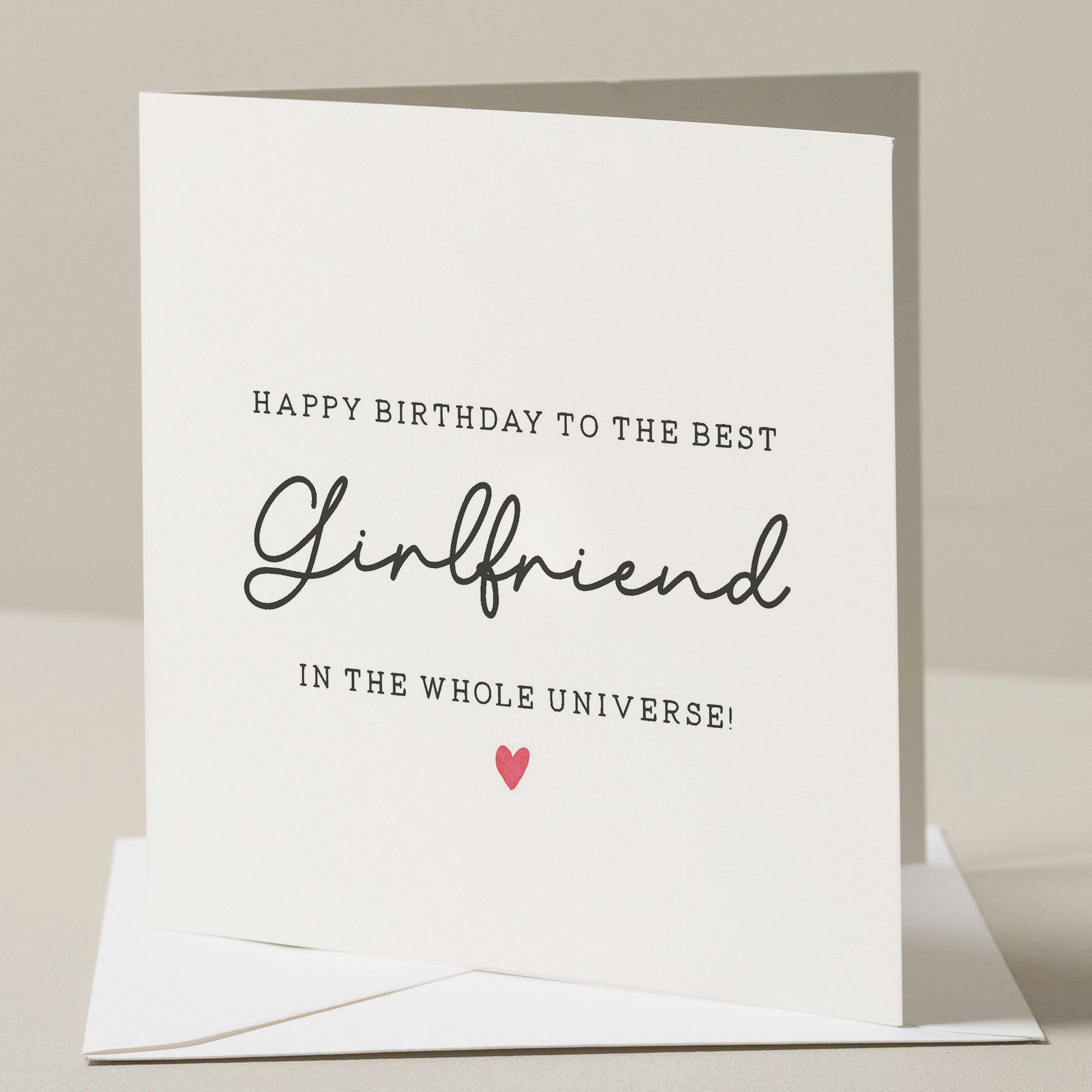 Best Girlfriend Card, Birthday Card For Girlfriend, Partner Birthday Card, Romantic Card For Girlfriend, Girlfriend Birthday Card