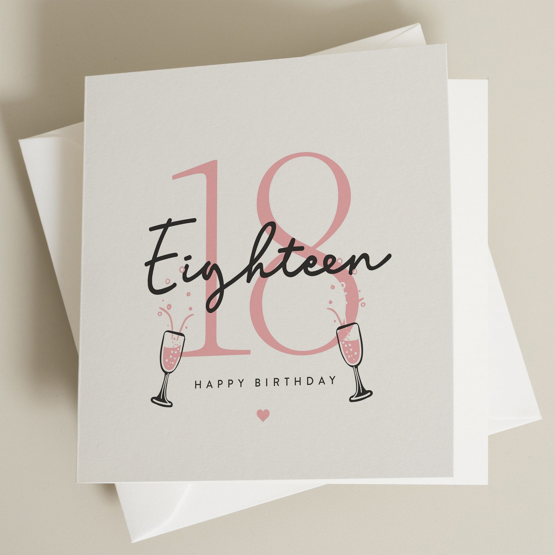 18th Birthday Card For Her, Eighteenth Birthday Card For Daughter, Sister Or Granddaughter, 18th Birthday Niece, Happy Birthday Best Friend