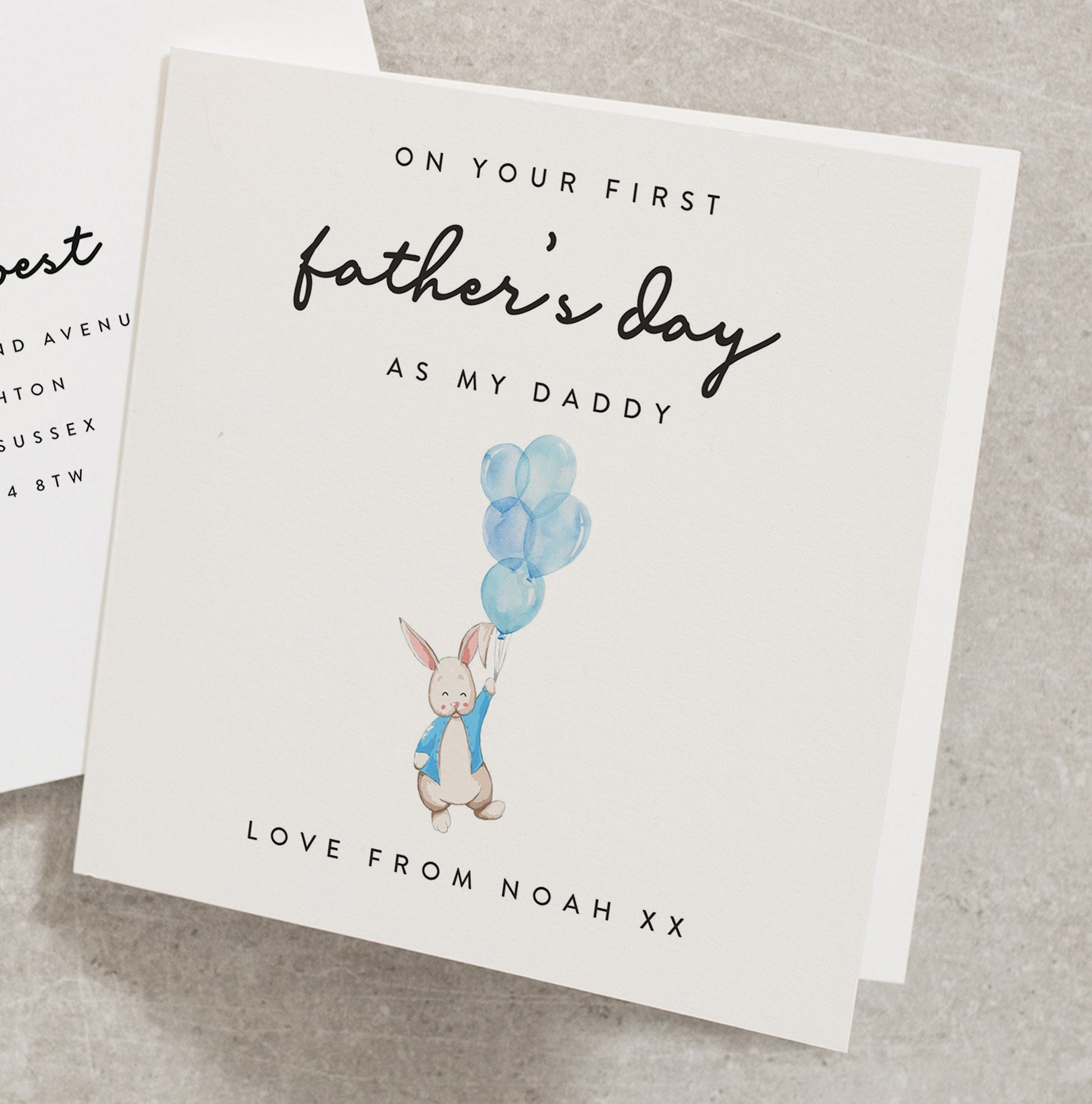 1st Fathers Day As My Daddy Card, Baby Boy First Fathers Day Card From Son, Babies First Fathers Day Card, Dad Card, Cute Fathers Card FD056