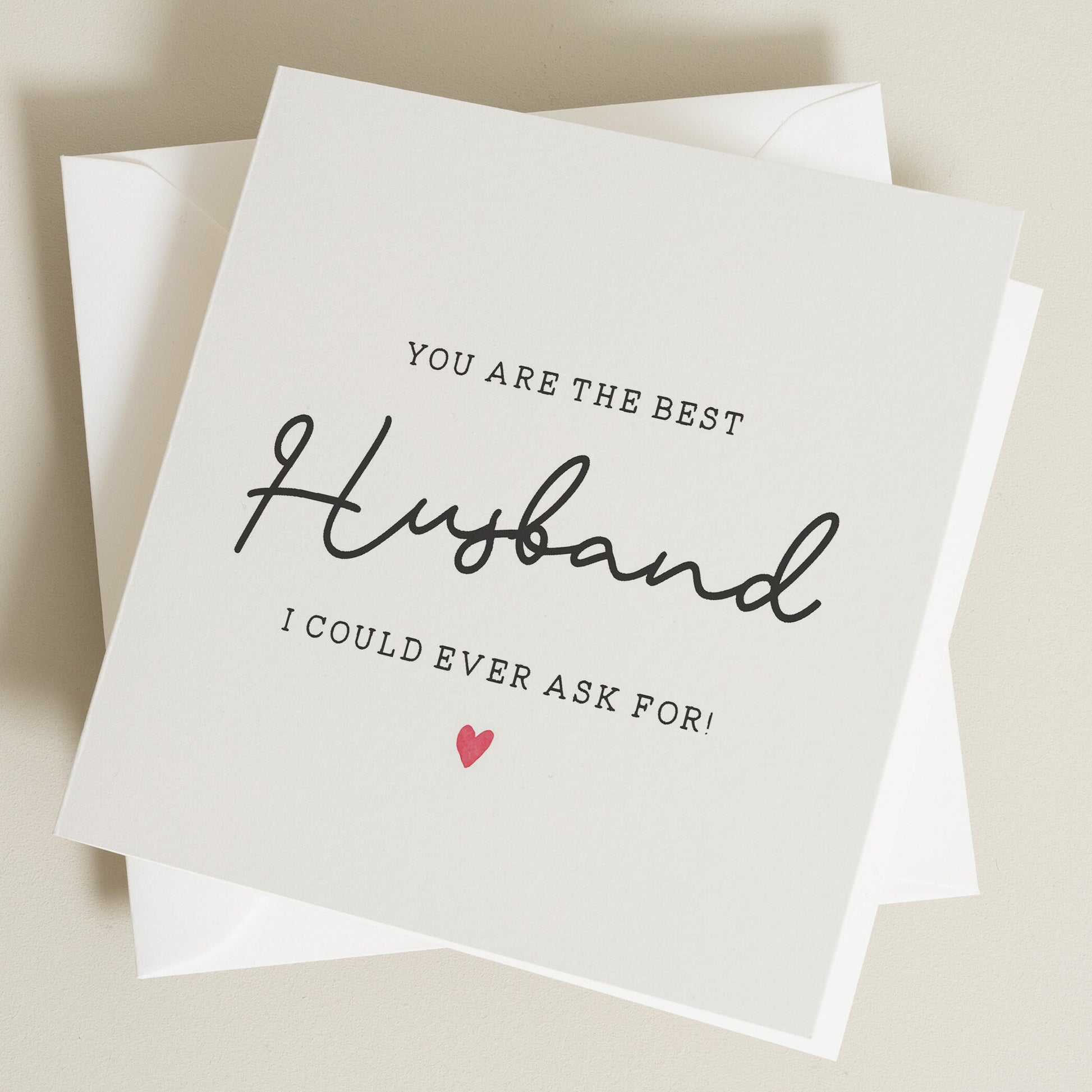 Husband Birthday Card, Romantic Card For Husband, Birthday Gift For Him, The Best Husband Card For Him, Happy Birthday Husband, Card For Him