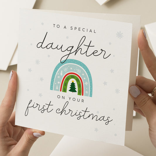 Daughter Christmas Card, 1st Christmas Card For Daughter, Daughter First Christmas Gift, Cute Christmas Card, Christmas Card For Kids, Xmas