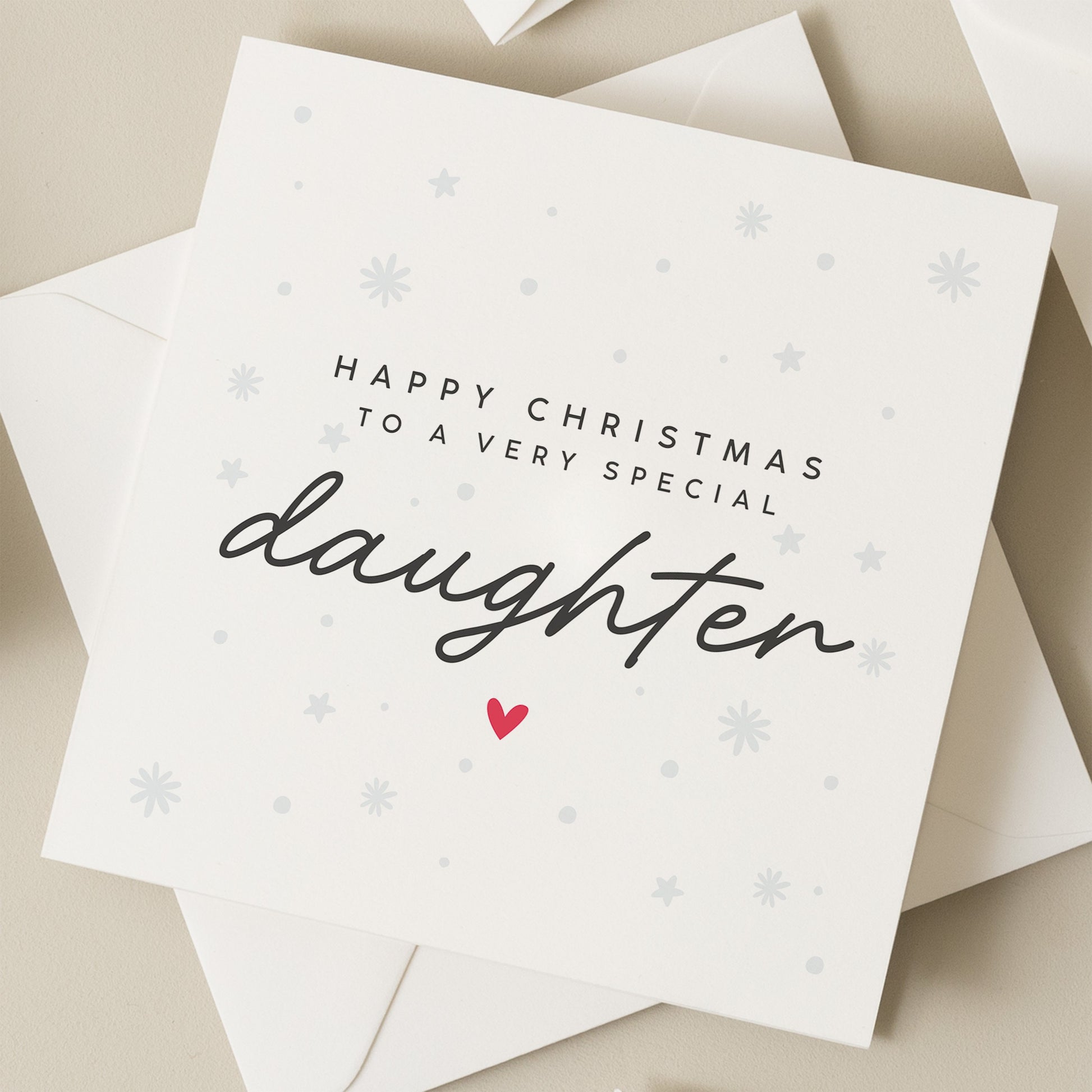 Daughter Christmas Card, Christmas Card For Daughter, Daughter Christmas Gift, Cute Christmas Card, Christmas Card For Kids, Xmas, Gift