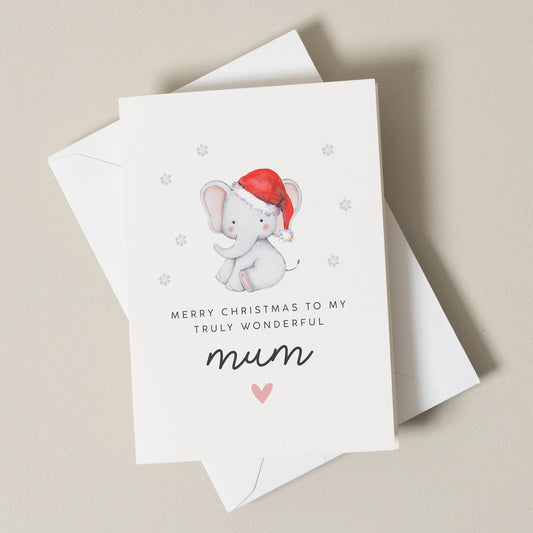 Christmas Card For Mum, Mum Christmas Card, Mum Christmas Gift, Xmas Card For Mum, Mum Xmas Gift, Simple Mum Christmas Card, Mummy, Mother