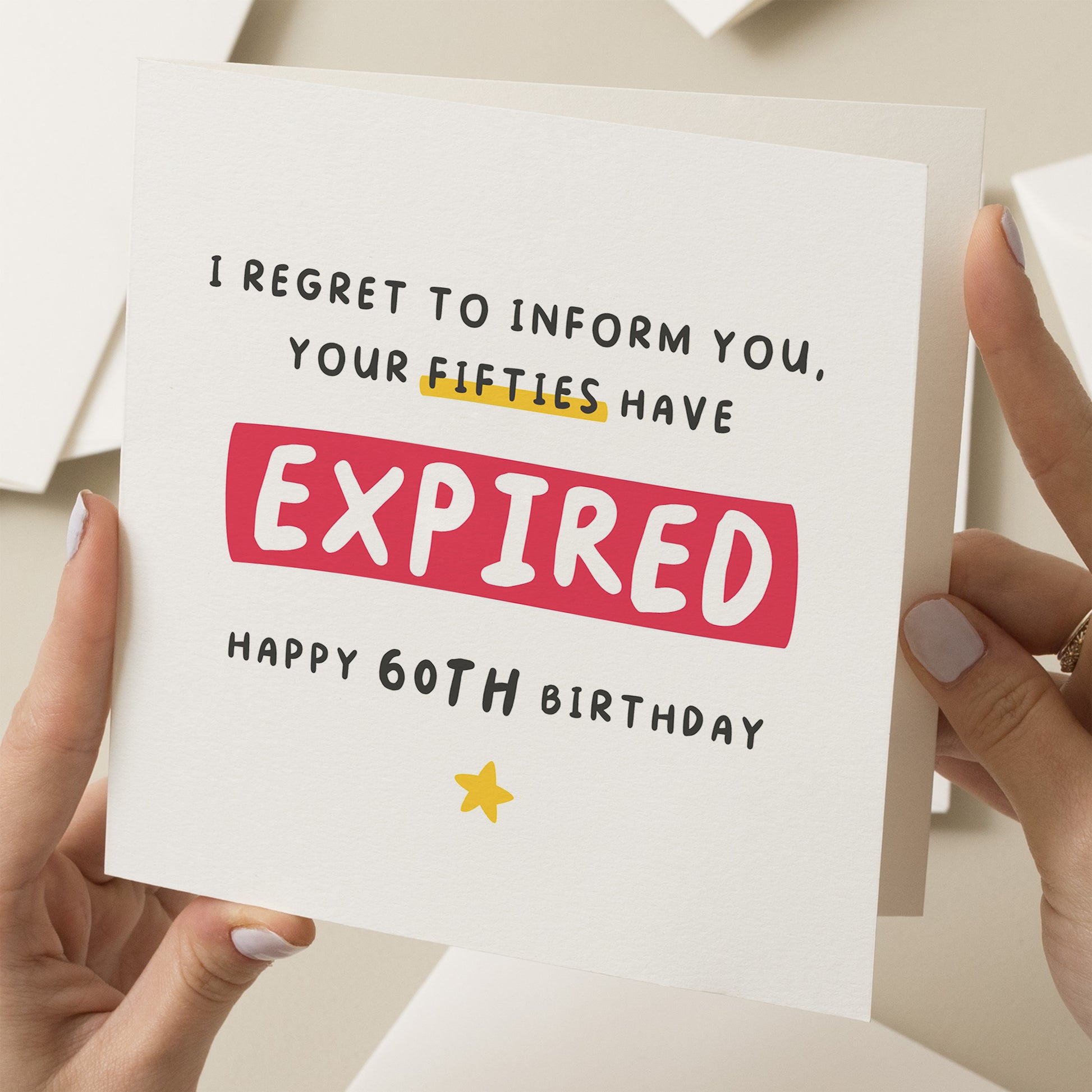 60th Birthday Card, 60 Today, Funny Birthday Card For Her, For Him, Happy 60th Birthday, Sixtieth Birthday Card, Milestone Birthday Gift