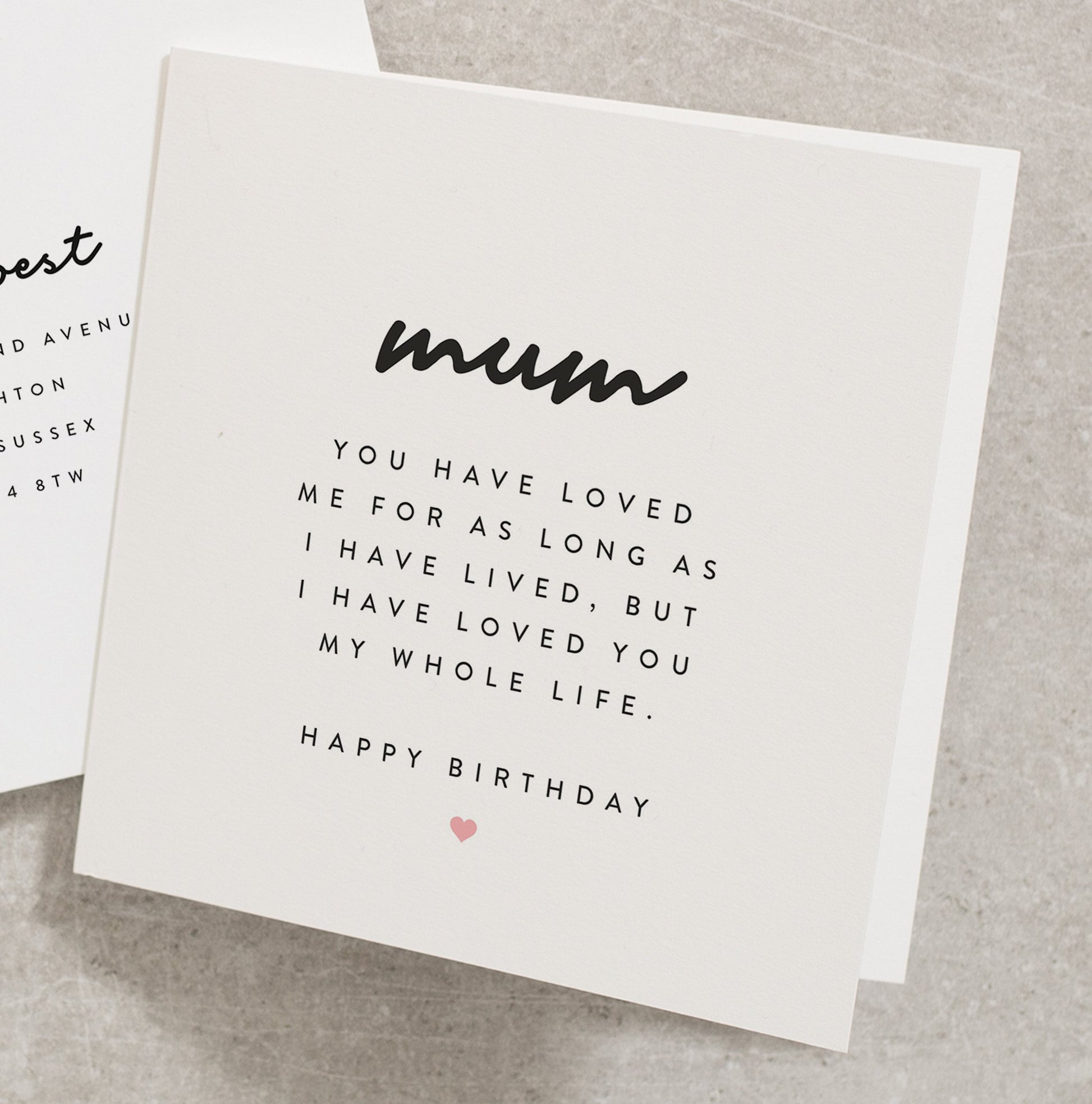 Mum Birthday Card, Happy Birthday Card For Mum, Mummy Birthday Card, Cute Birthday Card For Mum, Special Mum Birthday Card BC1058