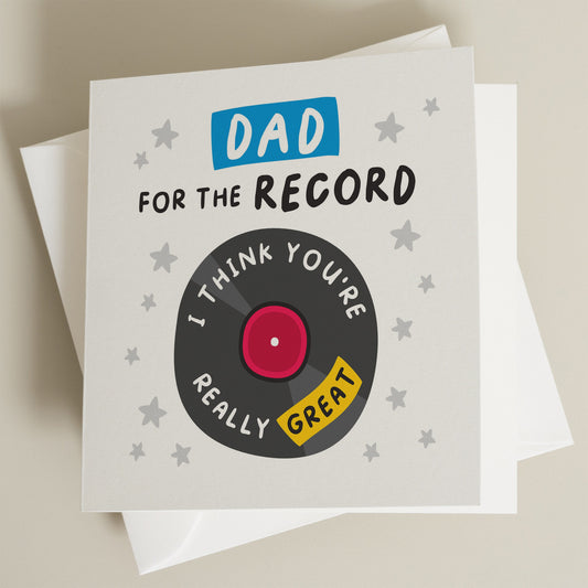 Pun Fathers Day Card, Card For A Great Dad, Fathers Day Card For Music Lover, Great Dad, Card To Dad, World&#39;s Greatest Dad