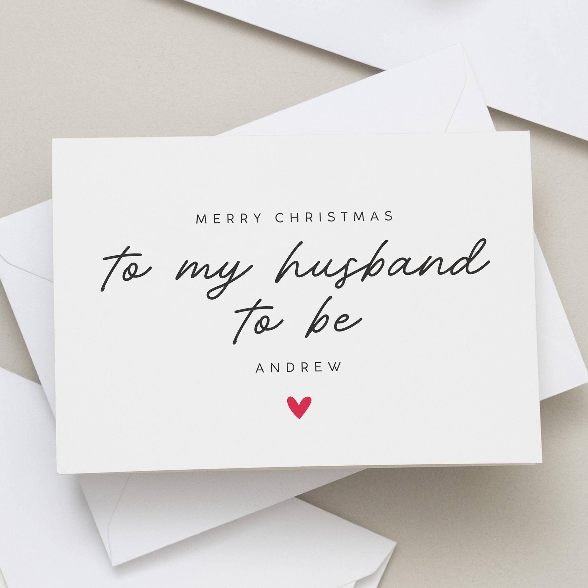 Fiancé Christmas Card, Christmas Gift For Fiance, Husband To Be Romantic Christmas Card, Christmas Card To Partner, Xmas Card For Him