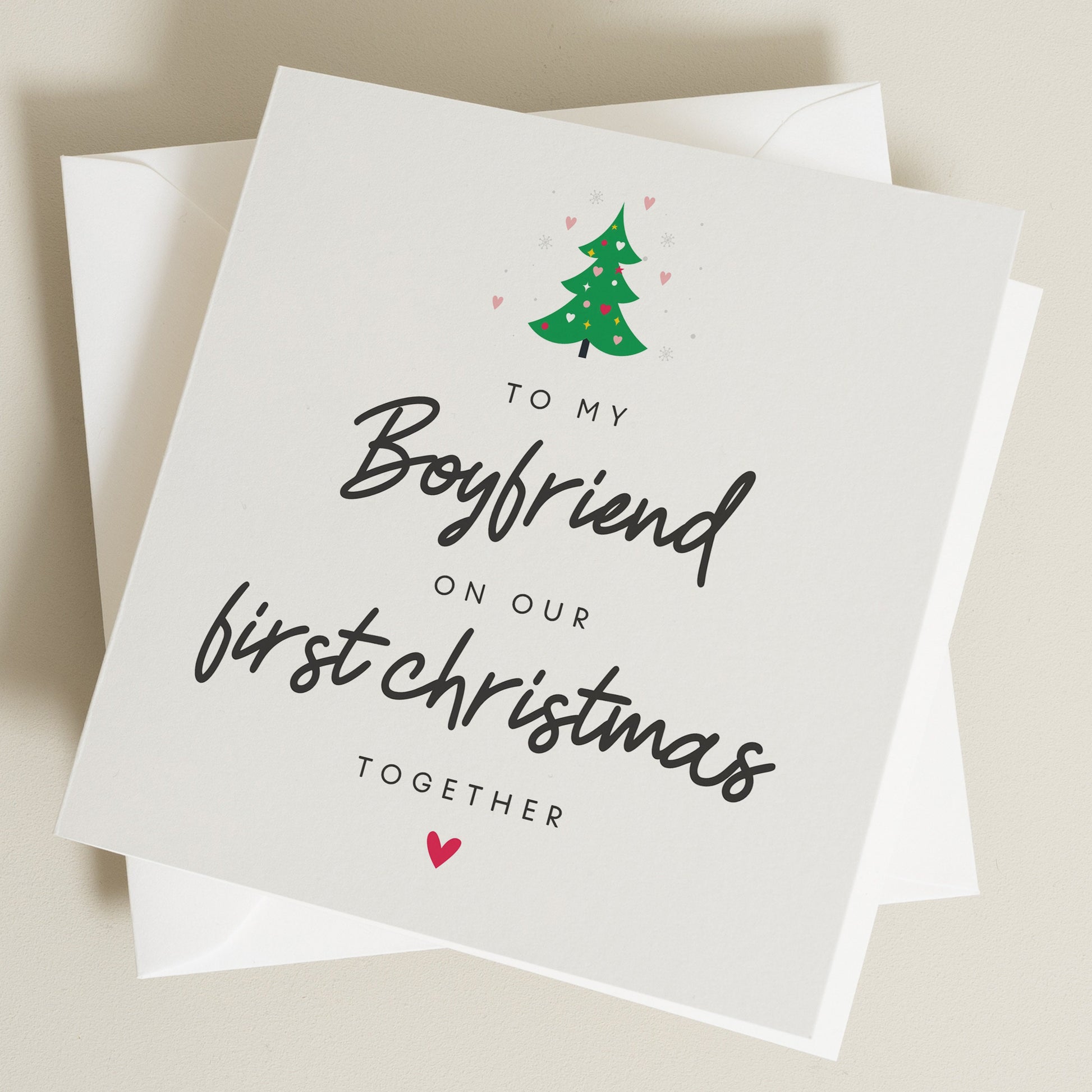 Boyfriend Christmas Card, Girlfriend Christmas Card, Personalised Christmas Card For Him or Her, Christmas Card, Romantic Christmas Card