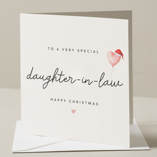 Daughter In Law Christmas Card, Christmas Card Daughter-in-Law, Xmas Card For Daughter, Daughter In Law Xmas Card, Daughter In Law Gift