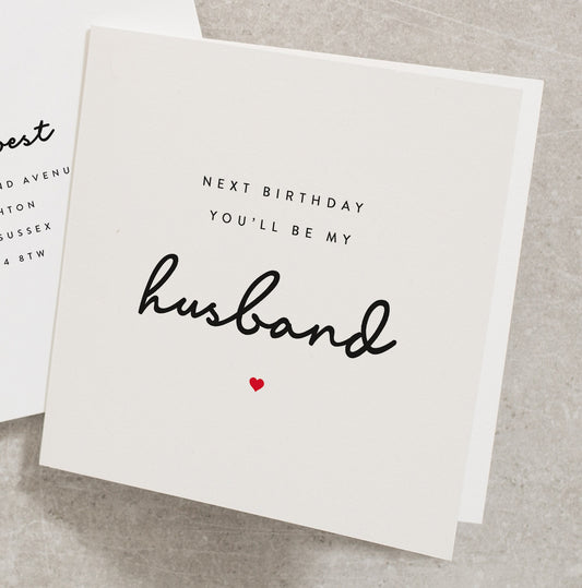 Future Husband Birthday Card, First Birthday As Husband Card, Birthday Card Husband BC029