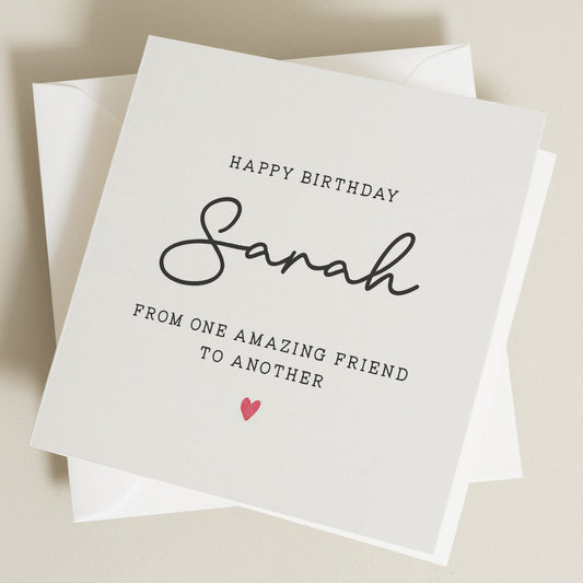 Personalised Friend Birthday, Birthday Card For Friend, Happy Birthday Amazing Friend Card, Personalised Birthday Card, Friend Birthday Gift