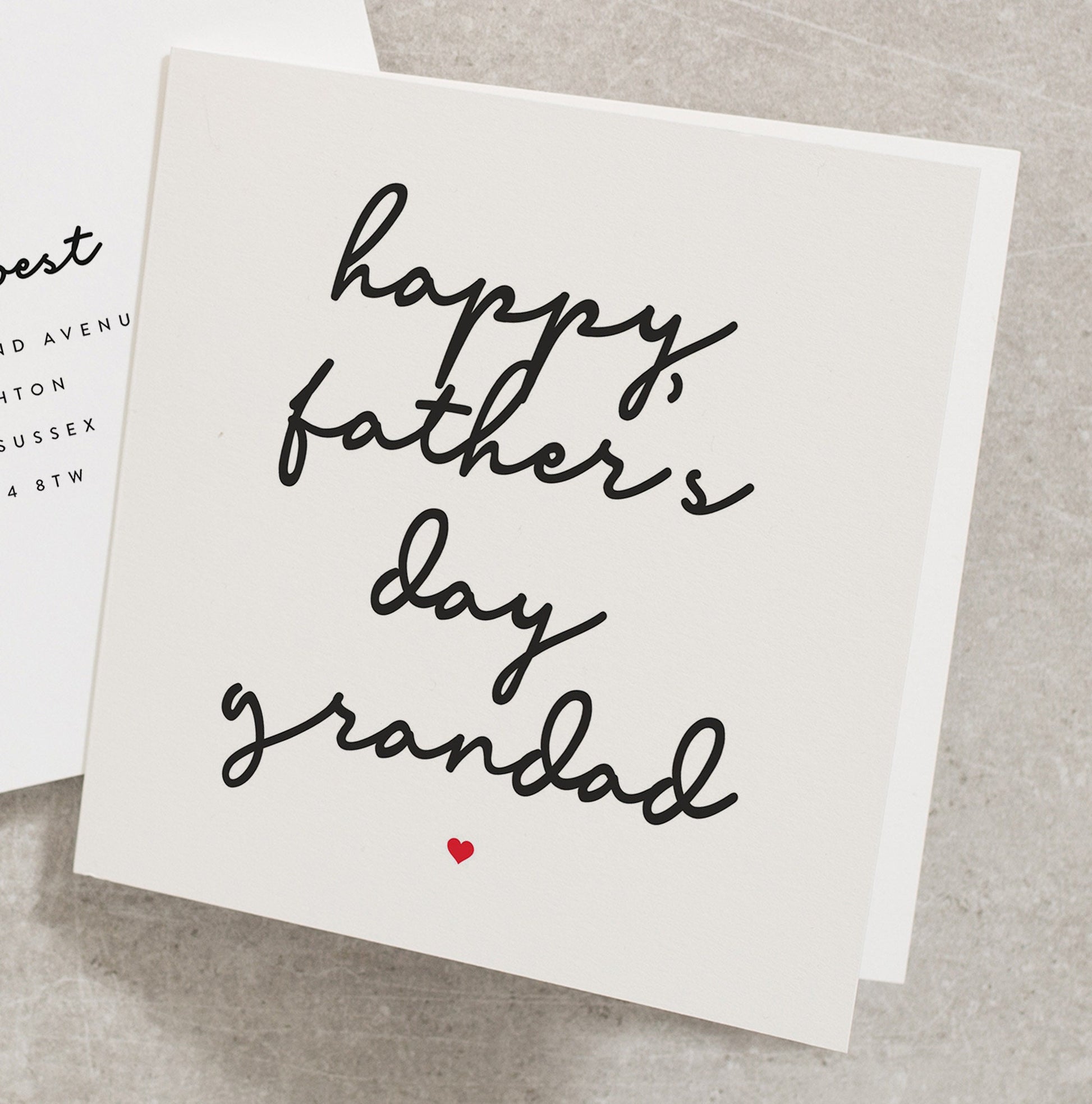 Personalised Fathers Day Card For Grandad, Uncle, Godfather, Step Dad, Daddy Fathers Day Card For Grandpa, Granddad Greeting Card FD041