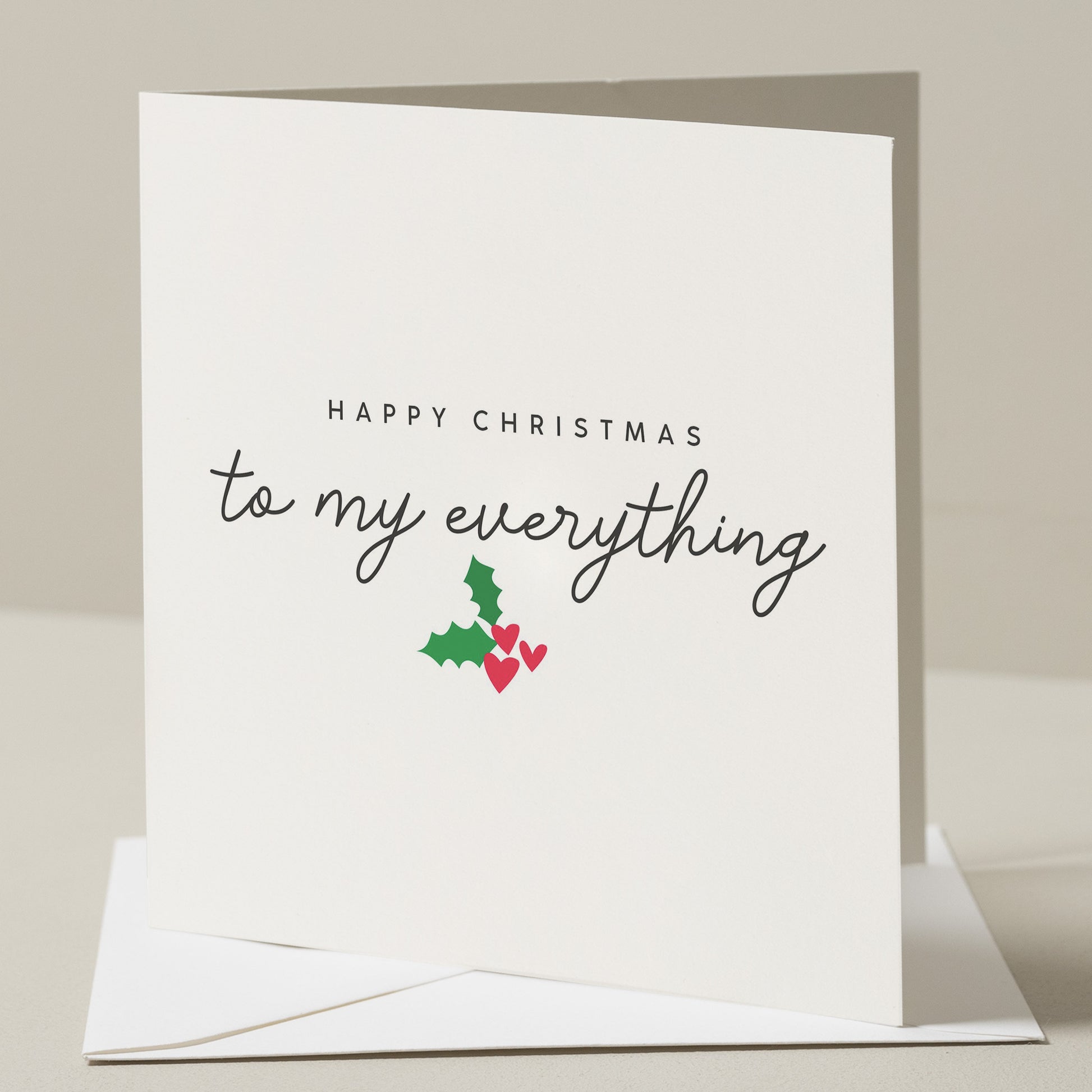 Boyfriend Christmas Card, Christmas Card For Girlfriend, To my Everything Christmas Card, Wife Christmas Card, Husband Christmas Card, Xmas