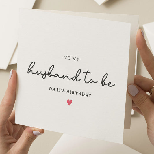 Birthday Card For Fiance, Husband To Be Birthday Card, Birthday Card For Him, Happy Birthday Husband To Be, Fiance Birthday Gift, To Partner