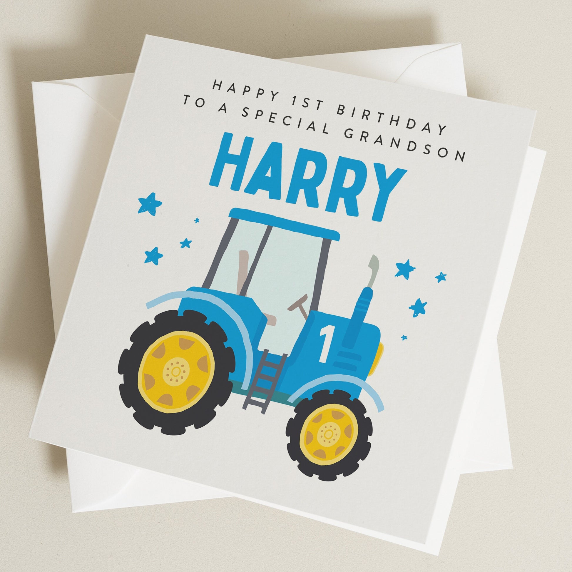 Personalised 1st Birthday Card For Grandson, Happy 1st Birthday Card For Nephew, Son 1st Birthday Card, Cute 1st Birthday Card BC1243