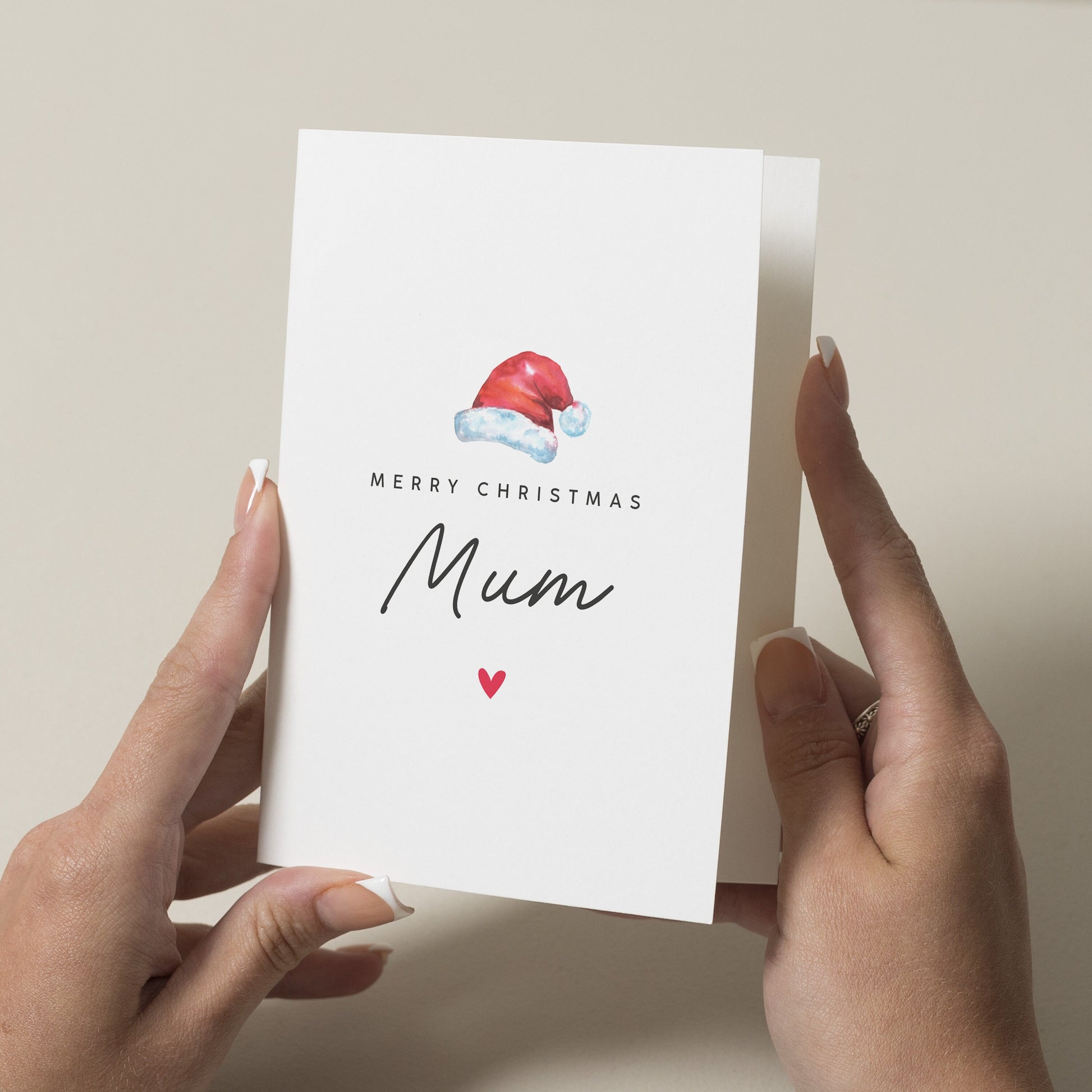 Christmas Card For Mum, Mum Christmas Card, Mum Christmas Gift, Xmas Card For Mum, Mum Xmas Gift, Simple Mum Christmas Card, Mummy, Mother