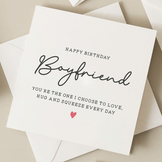 Birthday Gift For Boyfriend, Cute Birthday Card For Him, Simple Boyfriend Birthday Card, Birthday Card For Boyfriend, Birthday Card For Him