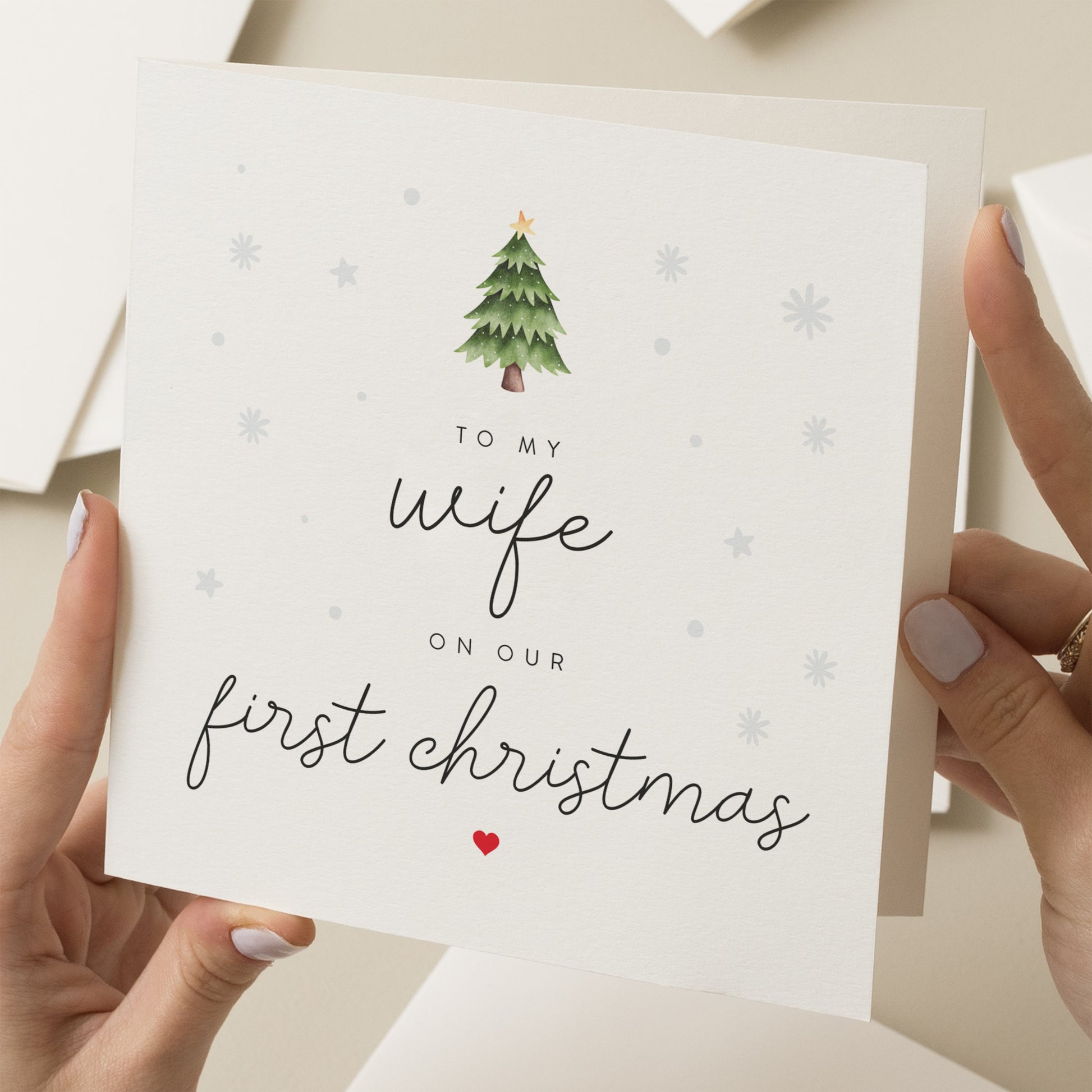 First Christmas As Mr and Mrs, Christmas Card For Wife on First Christmas, Wife on Our First Christmas, Xmas, Christmas Gift, Man, Woman