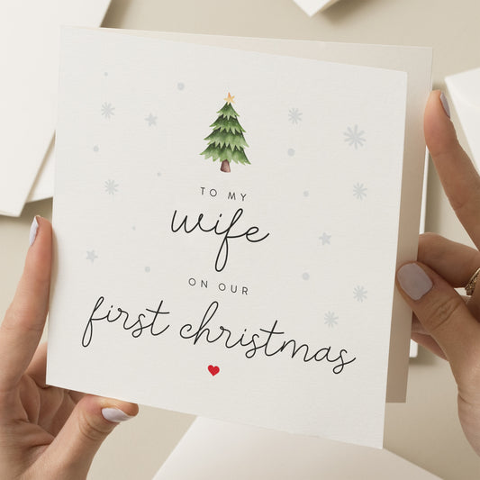 First Christmas As Mr and Mrs, Christmas Card For Wife on First Christmas, Wife on Our First Christmas, Xmas, Christmas Gift, Man, Woman