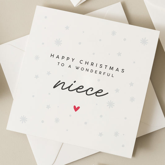 Special Niece Christmas Card, Personalised Niece Christmas Card, Christmas Card For Niece, Girl Xmas Card, Christmas Gift For Niece