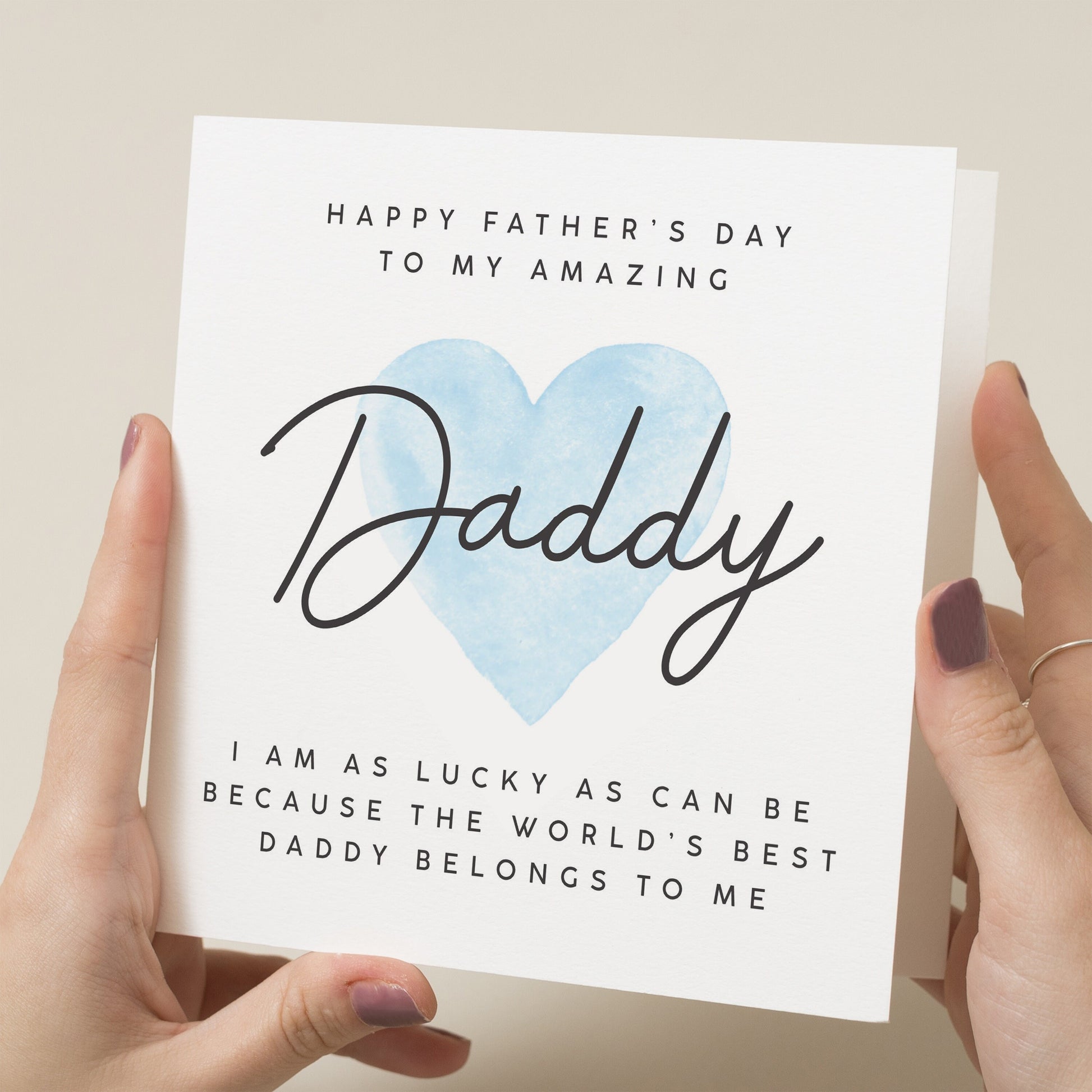 Daddy Poem Card For Fathers Day, Poem Fathers Day Card, Gift For Daddy On Fathers Day, Cute Daddy Card, Happy Fathers Day Daddy