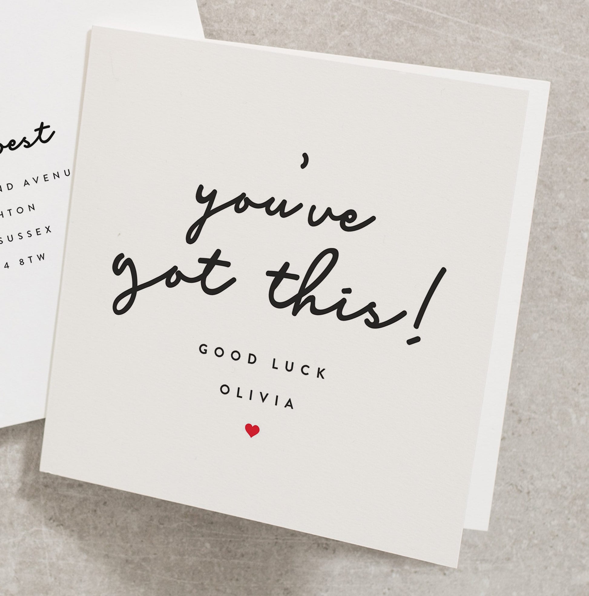 You&#39;ve Got This Good Luck Card, Personalised You Can Do It Card, Good Luck On Your New Job Card, So Proud of You Good Luck Card GL003