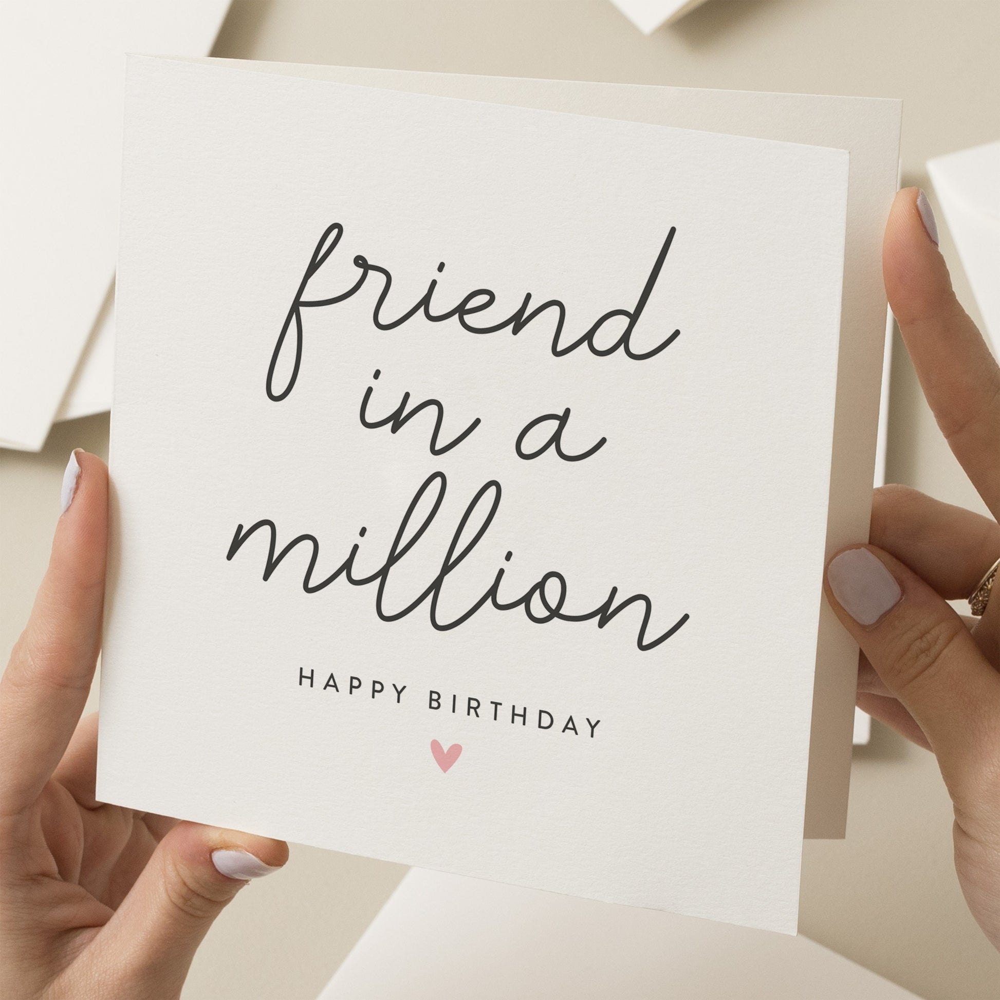 Bestie Birthday Card, Birthday Card For Friend In A Million, Friend Birthday Card, Sister Card, Friendship Card For Her